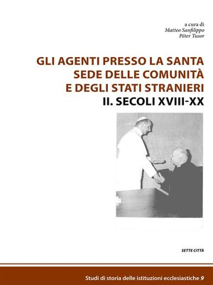 cover image of Gli agenti presso la Santa Sede  delle comunità  e degli Stati stranieri